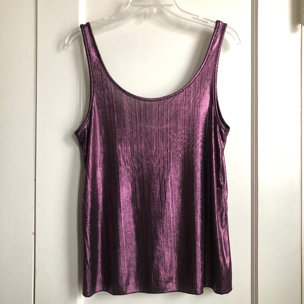 Zara Pink Metallic Tank Top